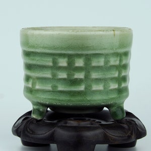 Asian Antique Celadon Aromatherapy Burner - Green Glaze / Incense Burner / Meditation