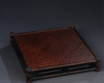 Bambustablett - Handgewebtes Tablett, Japanisches Teetablett