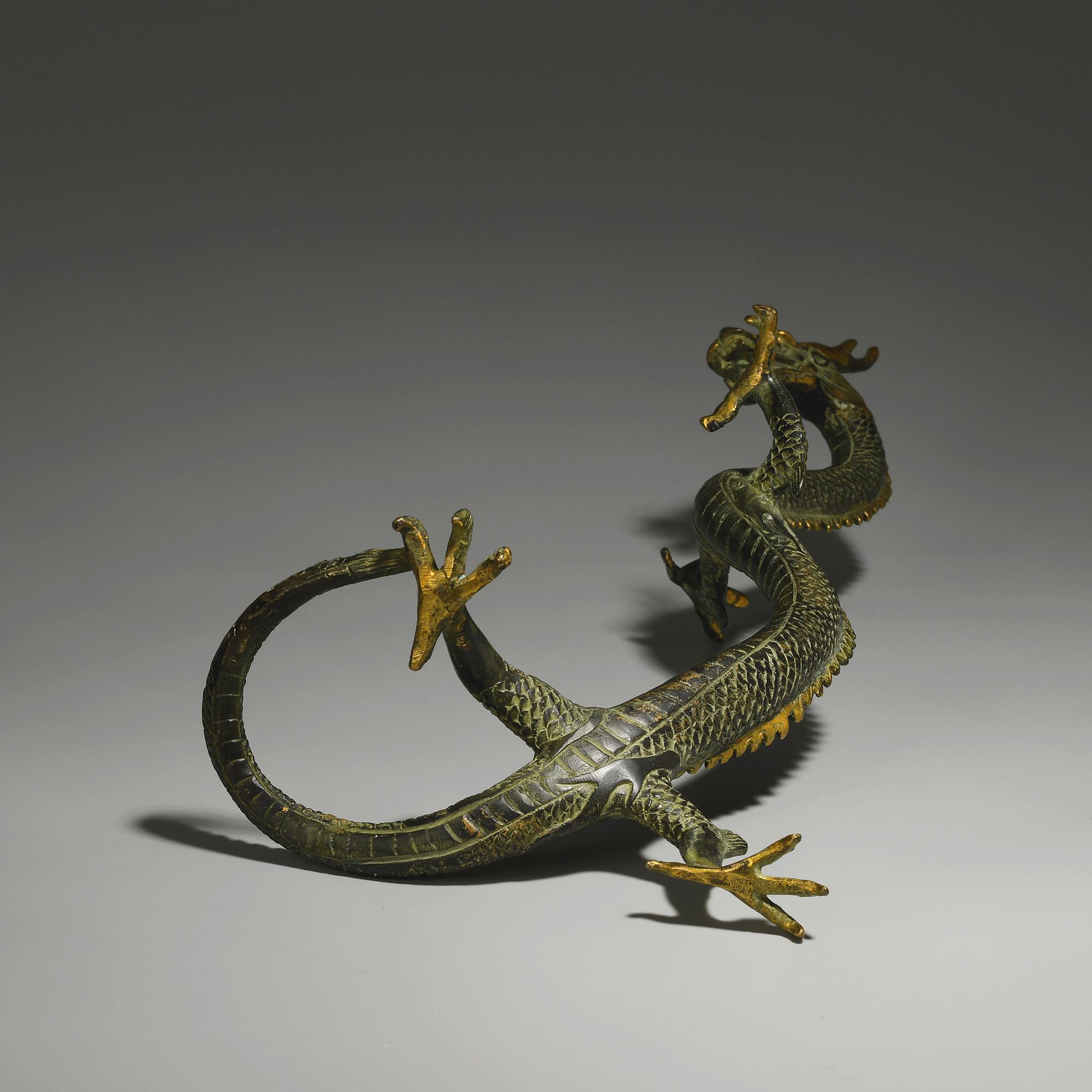 アンティークブロンズ龍彫刻：中国の動物芸術（41X21X13cm） - Etsy 日本