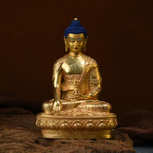 Exquisite Buddha statues, (Immovable Buddha), bronze Buddha statues, prayers,ituals, unique gifts，Home decoration, Buddha sculpture, gift,