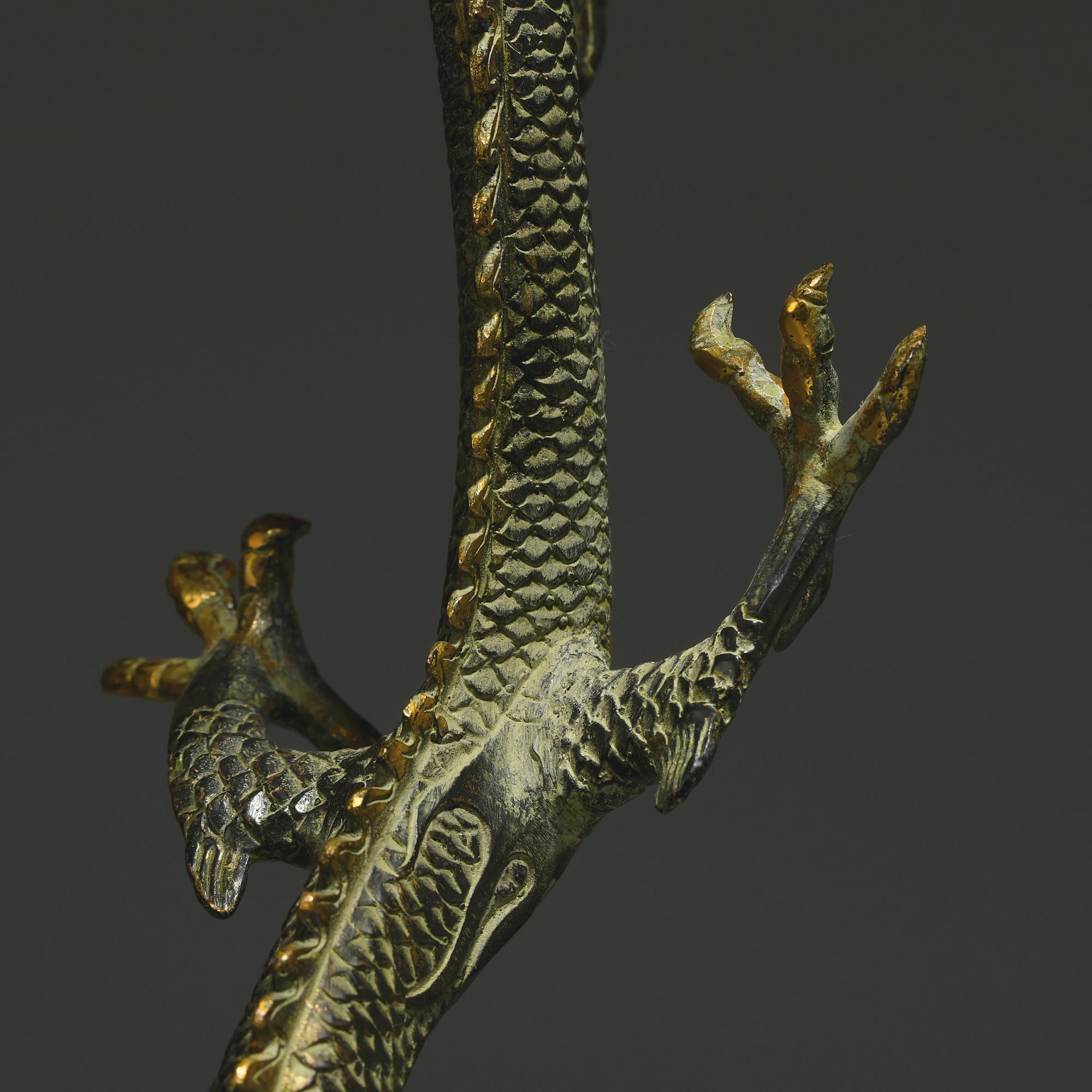 アンティークブロンズ龍彫刻：中国の動物芸術（41X21X13cm） - Etsy 日本