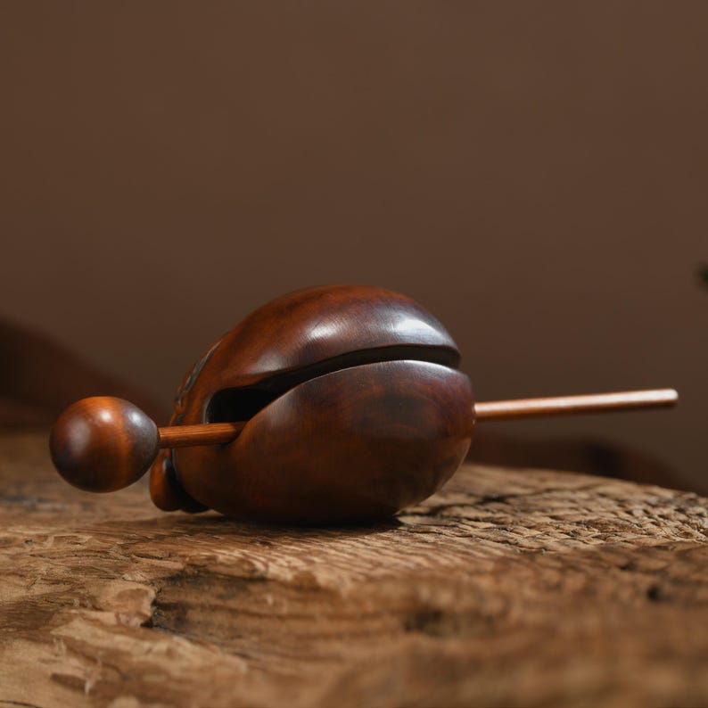 Boxwood Wooden Fish: Asian Carved Temple Instrument - Etsy