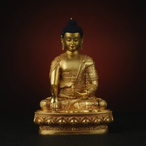 Exquisite Buddha statues, (Immovable Buddha), bronze Buddha statues, prayers,ituals, unique gifts，Home decoration, Buddha sculpture, gift,