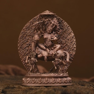 Bronze Buddha Statue (Auspicious Heavenly Mother)，Home decoration, Buddha sculpture, anniversary, gift, Christmas