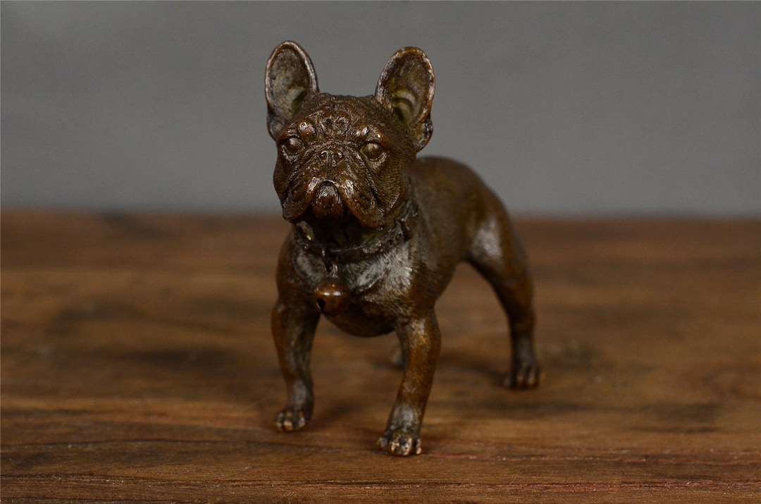 子供と犬のブロンズ彫刻 工芸品動物犬