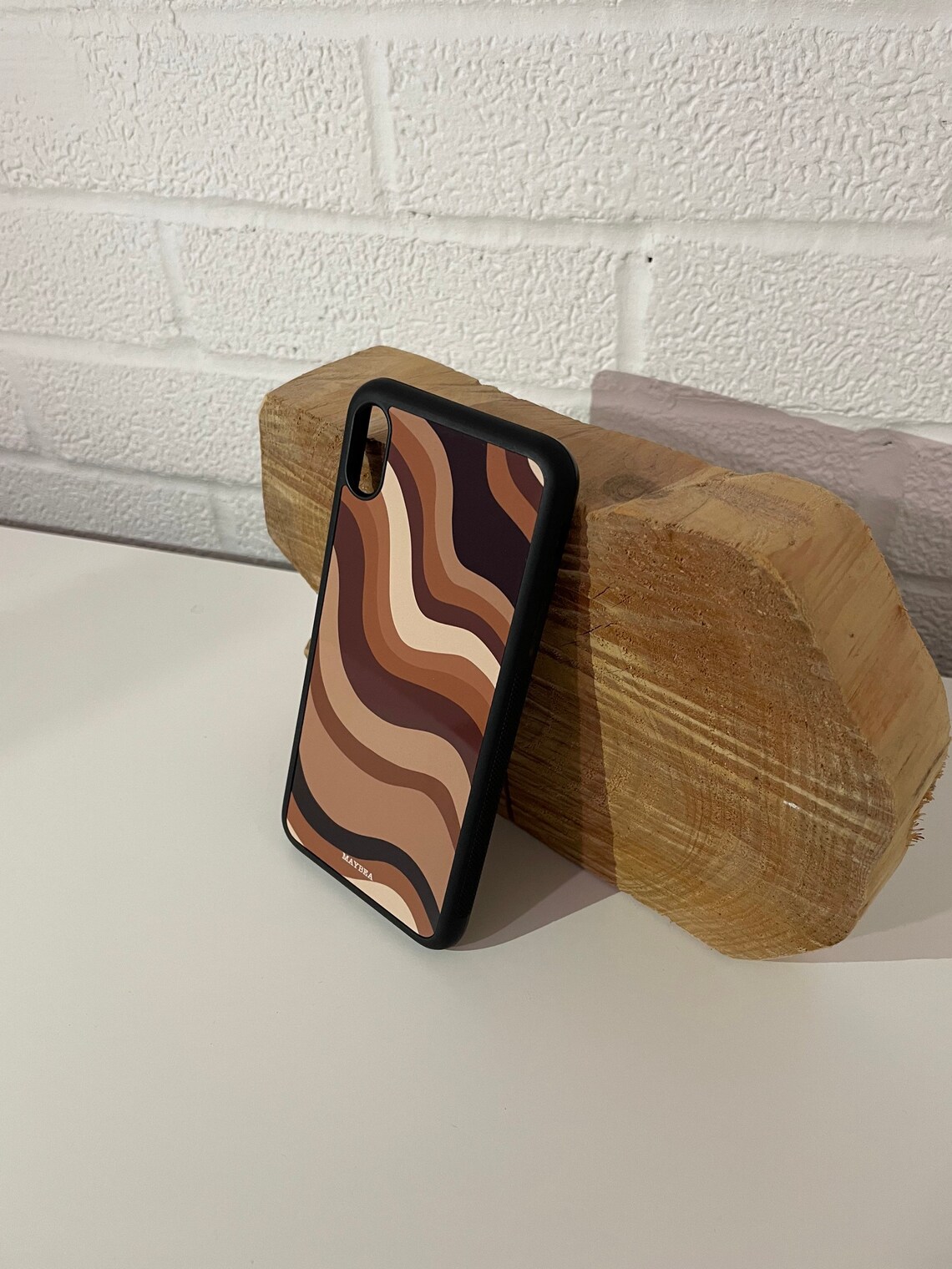Brown Tonal Phone Case Etsy