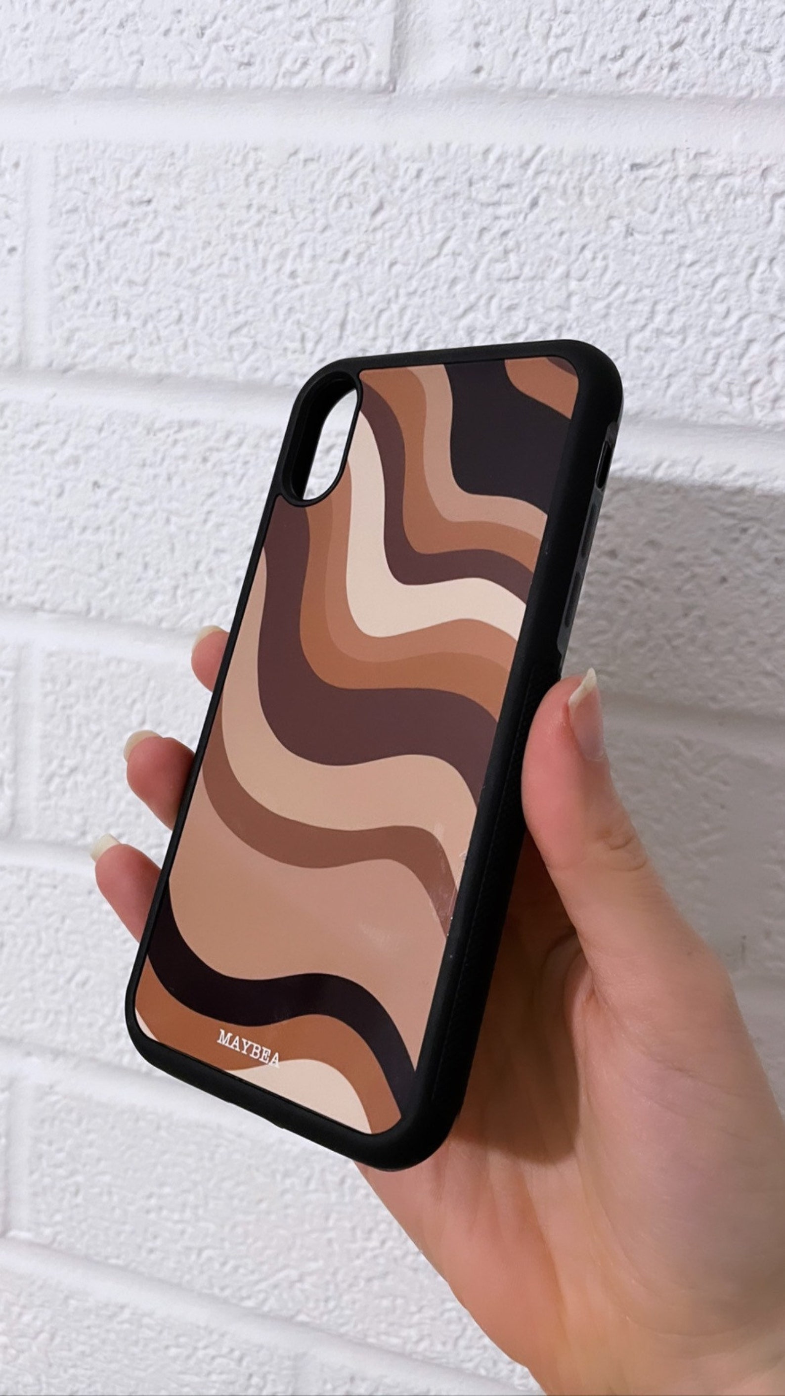 Brown Tonal Phone Case Etsy