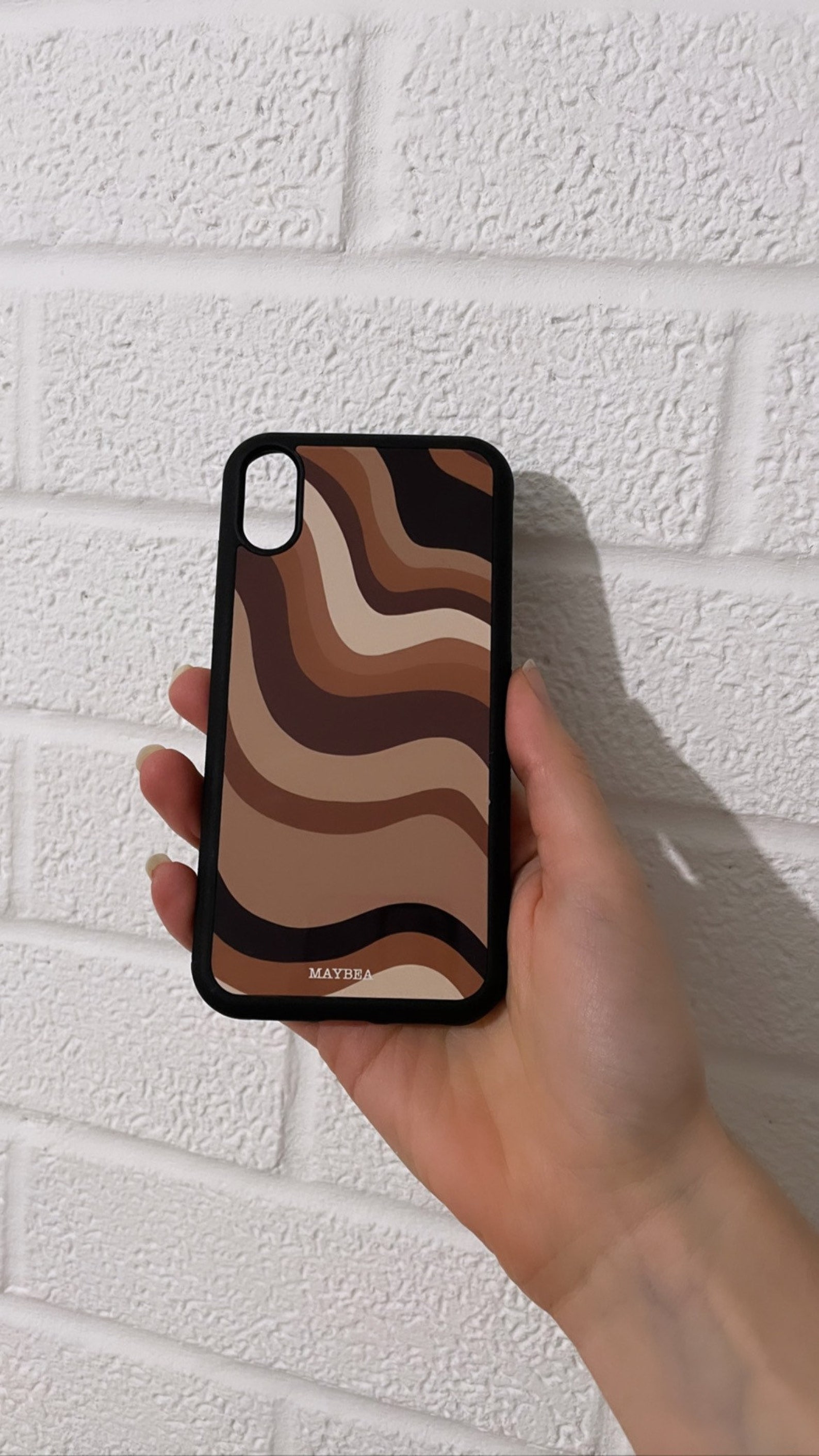 Brown Tonal Phone Case Etsy