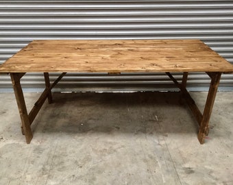 Folding Trestle Table / Banqueting Table / Rustic Table / Wedding Tables