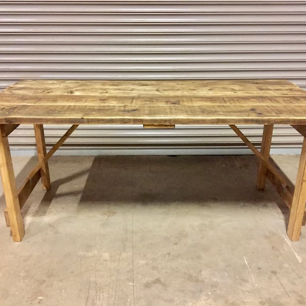 Folding Rustic Dining Table