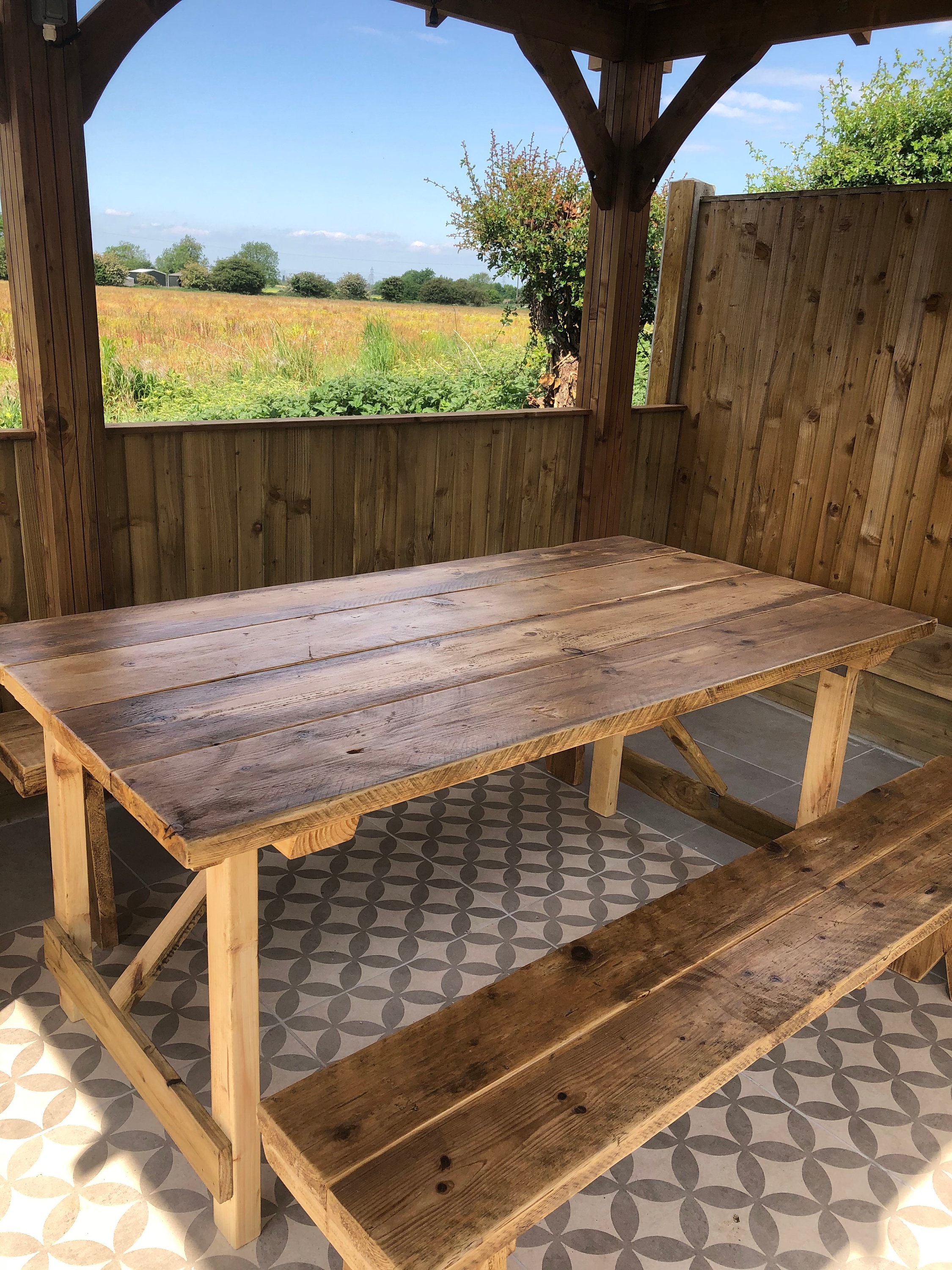 Scaffold Board Garden Table Etsy UK