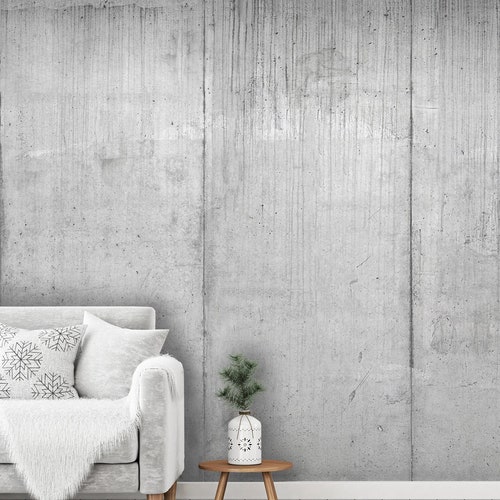 View of Concrete Wall Mural 124321585 Muraledesign.com - Etsy