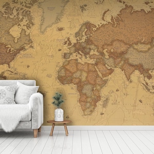 World map wall mural - 60784042 - Muraledesign.com