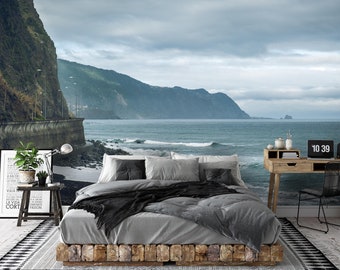 Ocean coastline wall mural  - 310696272 - Muraledesign.com