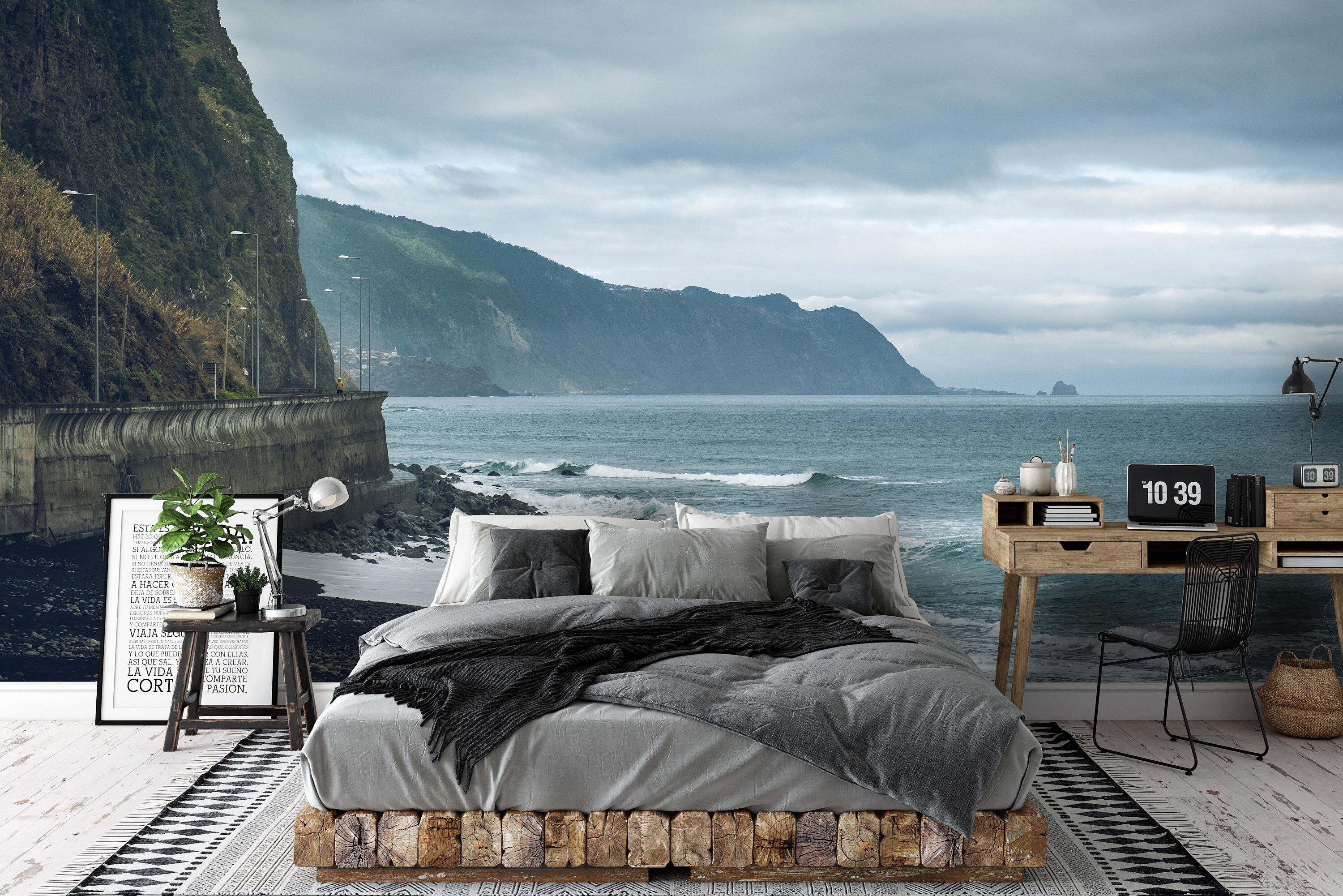 Beautiful view of Ocean-Inspired Mural Walls