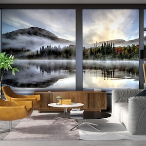 window nature scene mural wallpaper - WMN - Muraledesign.com