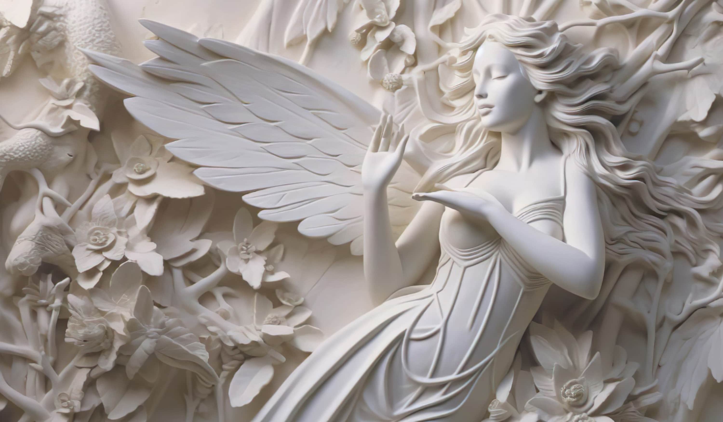 3D Sculpture Beauty 1129 Wall Murals