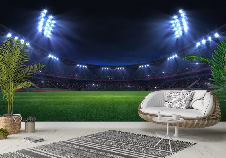 Stadium Wall Mural 248653851 Etsy
