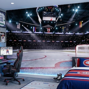 Hockey arena wall mural - 413349444S  - Muraledesign.com