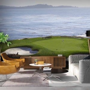 Golf Wall Mural- Pebble Beach - Muraledesign.com