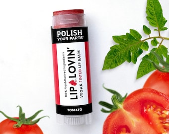 Tomato Tinted Lip Balm | Vegan Lip Balm | Teacher Gift | Gift Exchange | Hostess Gift | Mother&#39;s Day Gift