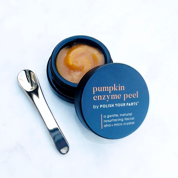 Pumpkin Enzyme Peel | Travel Size | Hyaluronic Acid | Natural Face Exfoliant | Luxury Face Product