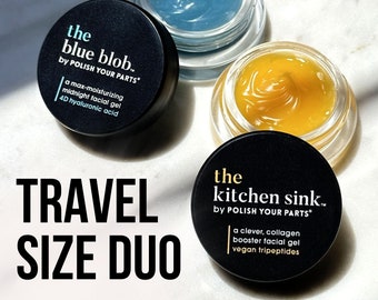 Facial Gel Duo | Vegan Skincare | Anti-Aging Face Mask & Cleanser | For All Skin Types