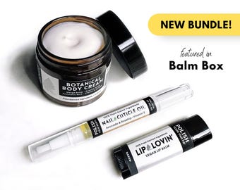 Yes Please Bundle – Skincare Gift Set for Dry Skin, Nails & Lips | Vegan Self Care Kit