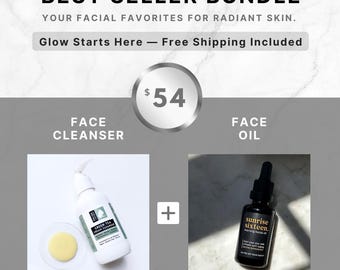 Radiant Skin Starter Set – Natural Facial Cleanser + Botanical Face Oil | Vegan & Sensitive-Skin Friendly