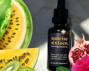 Sunrise Sixteen | Luxury Face Oil for Radiant Skin | Vegan Skincare | Clean Beauty | Non-Comedogenic | Fast-Absorbing Glow Serum