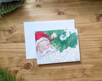 Santa Claus Holiday Greeting Card