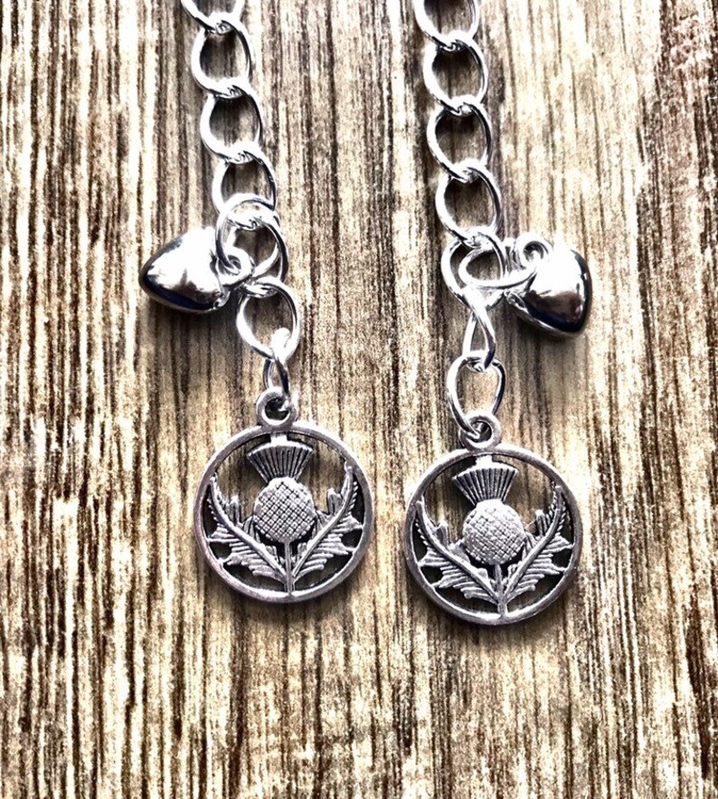 Handmade Detachable Scottish Thistle Charm for Adding to Etsy