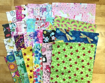 Leuke stoffen servetten voor kleine meisjes JE KIEST PATRONEN Set van 5 of 10 wasbare katoenen servetten 9 x 9 inch Milieuvriendelijke herbruikbare lunchbox-snackservetten