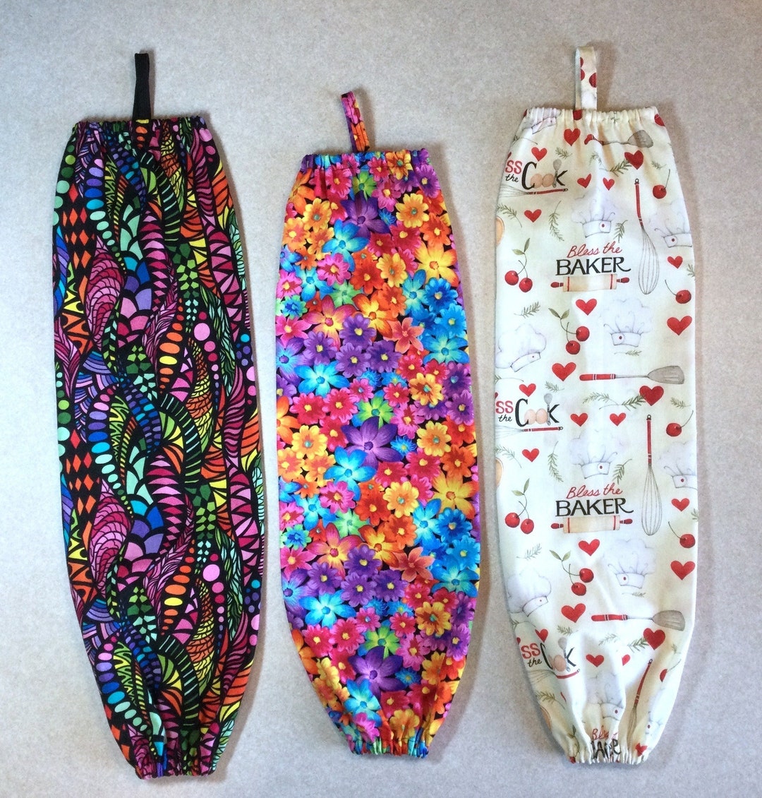 Plastic Bag Holder Fabric Cats Leopard Skin Rustic Bears Funky Etsy