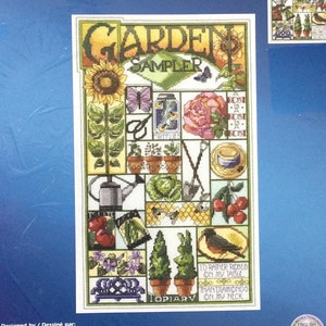 Cross Stitch Kit Garden Sampler by Janlynn #023-0460