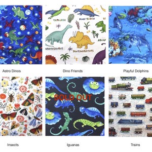 Little Boy Fun Cloth Napkins YOU PICK PATTERNS Set of 5 or 10 Washable Cotton Napkins 9”x 9” Eco-Friendly Reusable Lunchbox Snack Napkins image 10