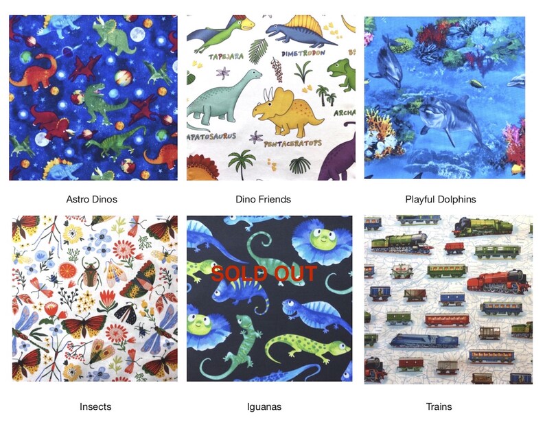 Little Boy Fun Cloth Napkins YOU PICK PATTERNS Set of 5 or 10 Washable Cotton Napkins 9”x 9” Eco-Friendly Reusable Lunchbox Snack Napkins image 10
