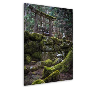 Japan Moss Temple Photo | Ancient Forest Wall Art | Kyoto Nature Photography | Japanese Shrine Print | Zen Garden | Spiritual Landscape