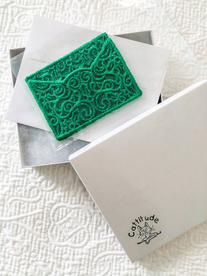 Embroidered Gift Card Holder Lace Gift Card Holder Wedding Etsy