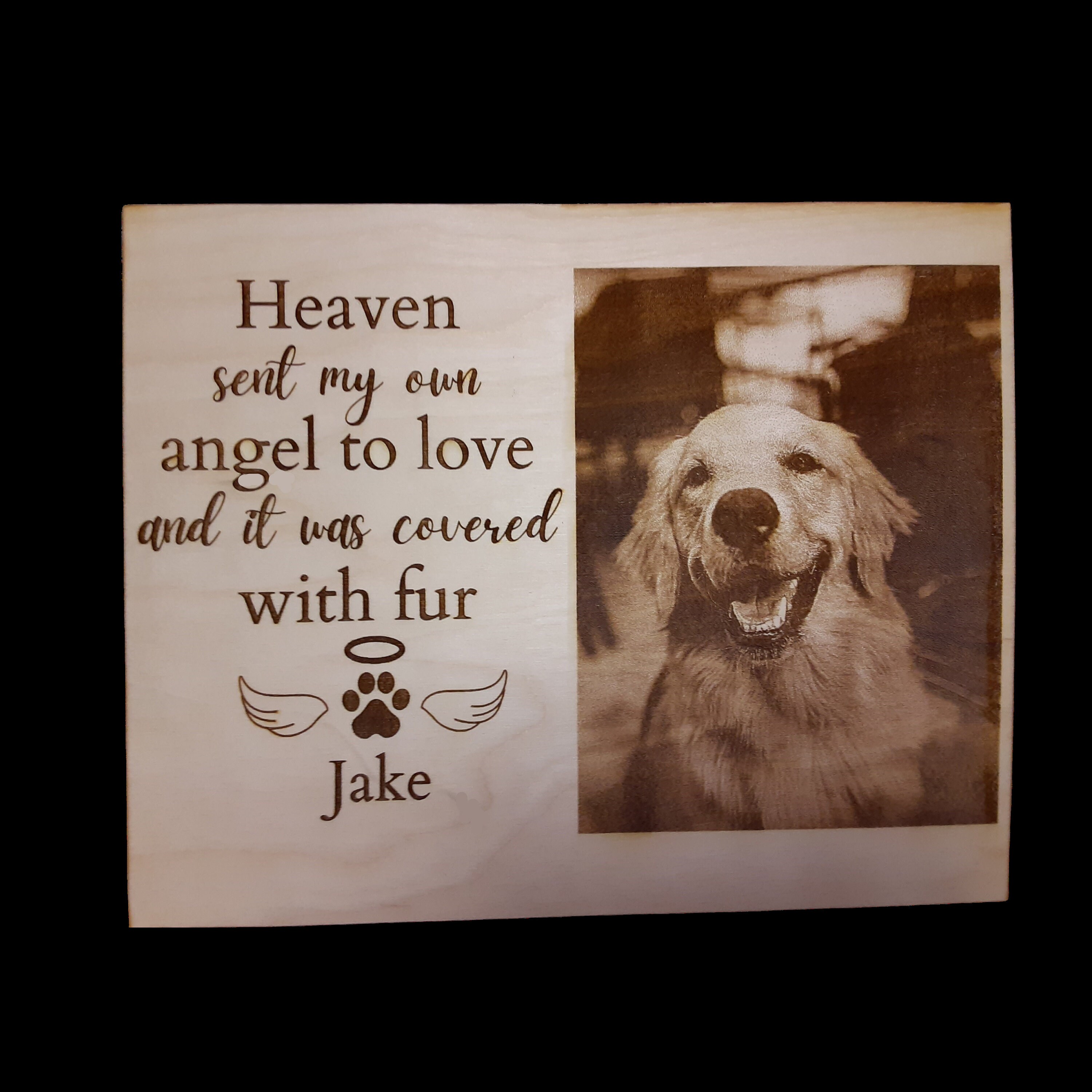 810 Dog Memorial Frame Personalized Dog Memorial Etsy