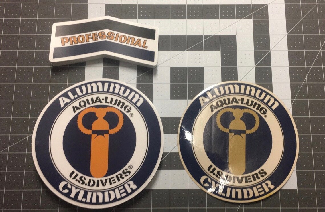 JAWS AquaLung Scuba Tank Decals Etsy