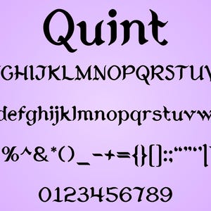 JAWS - Quint Font