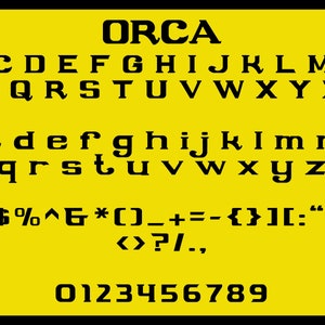 JAWS - ORCA Boat Font