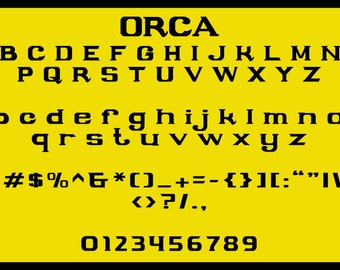 JAWS - ORCA Boat Font