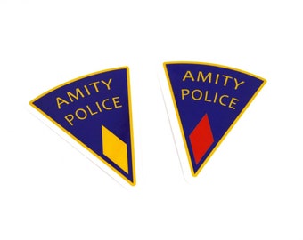 JAWS 1 & 2 Amity Island Police Patch Stickers