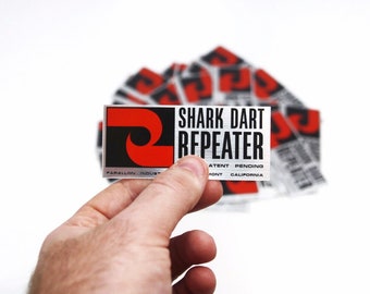 Farallon Shark Dart Repeater Sticker