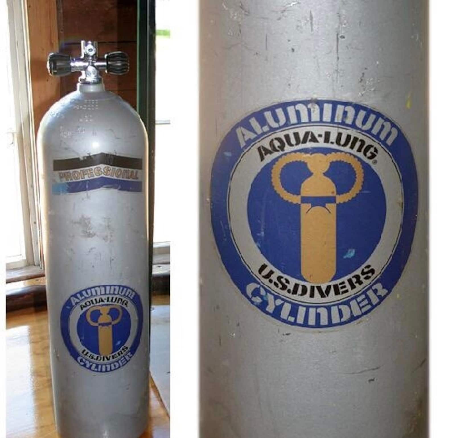 JAWS Aqualung Scuba Tank Decals Etsy