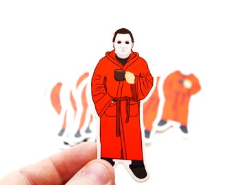 Michael Myers Waiting for Different Holidays Sticker