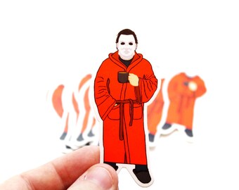 Michael Myers Waiting for Different Holidays Sticker