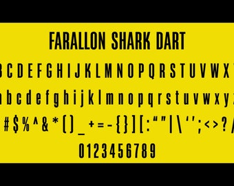 JAWS - Shark Dart Font